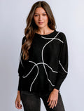 KERISMA Freeform Top in Black/White