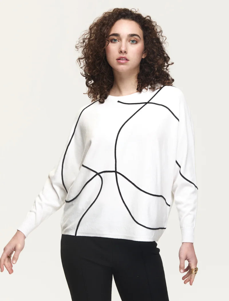 KERISMA Freeform Top in White/Black