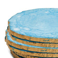Blue Resin Coasters