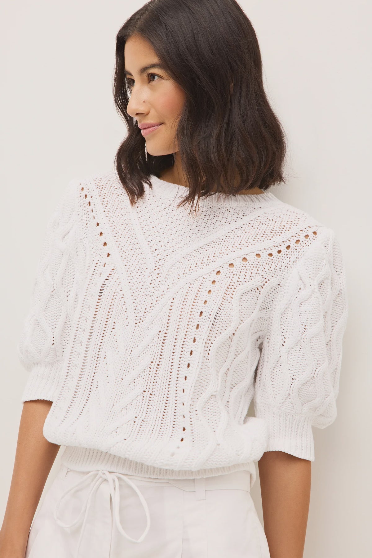 Sammie Sweater in White