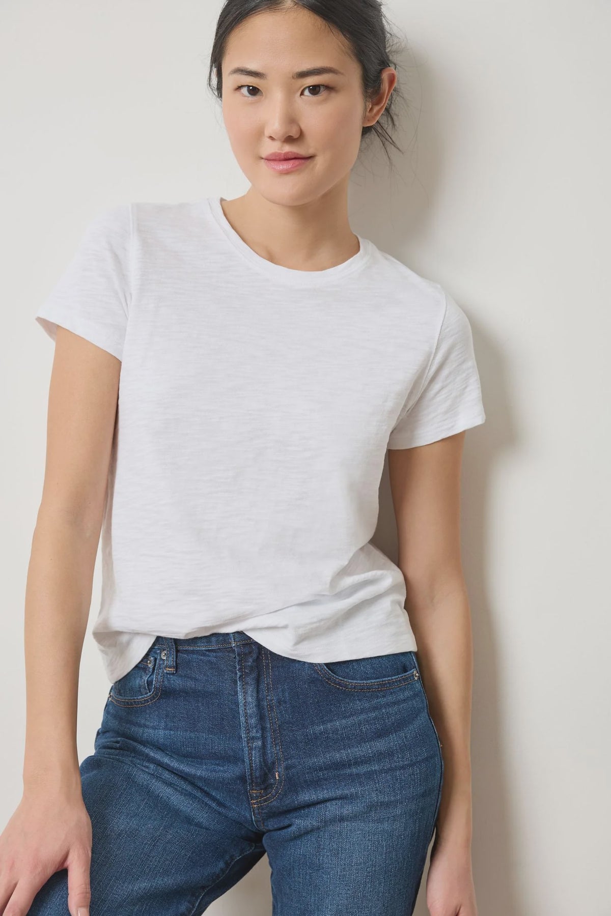 Short Sleeve Crewneck : White