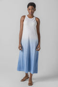 Ombre Jewel Neck Tank Dress : Harbor Ombre