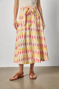 Ikat Long Skirt in Taffy Ikat