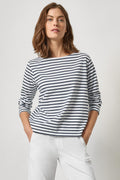 Easy Boatneck in Navy Stripe