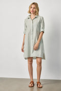 Striped Shirt Dress : Pool Stripe
