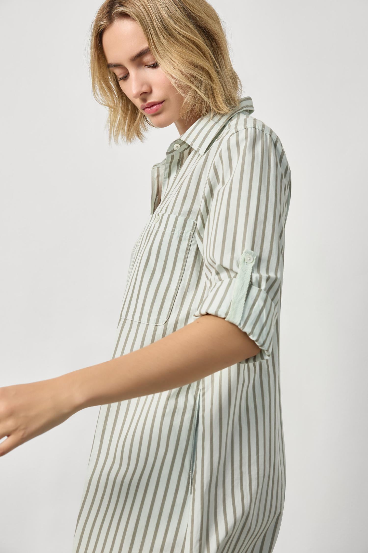 Striped Shirt Dress : Pool Stripe