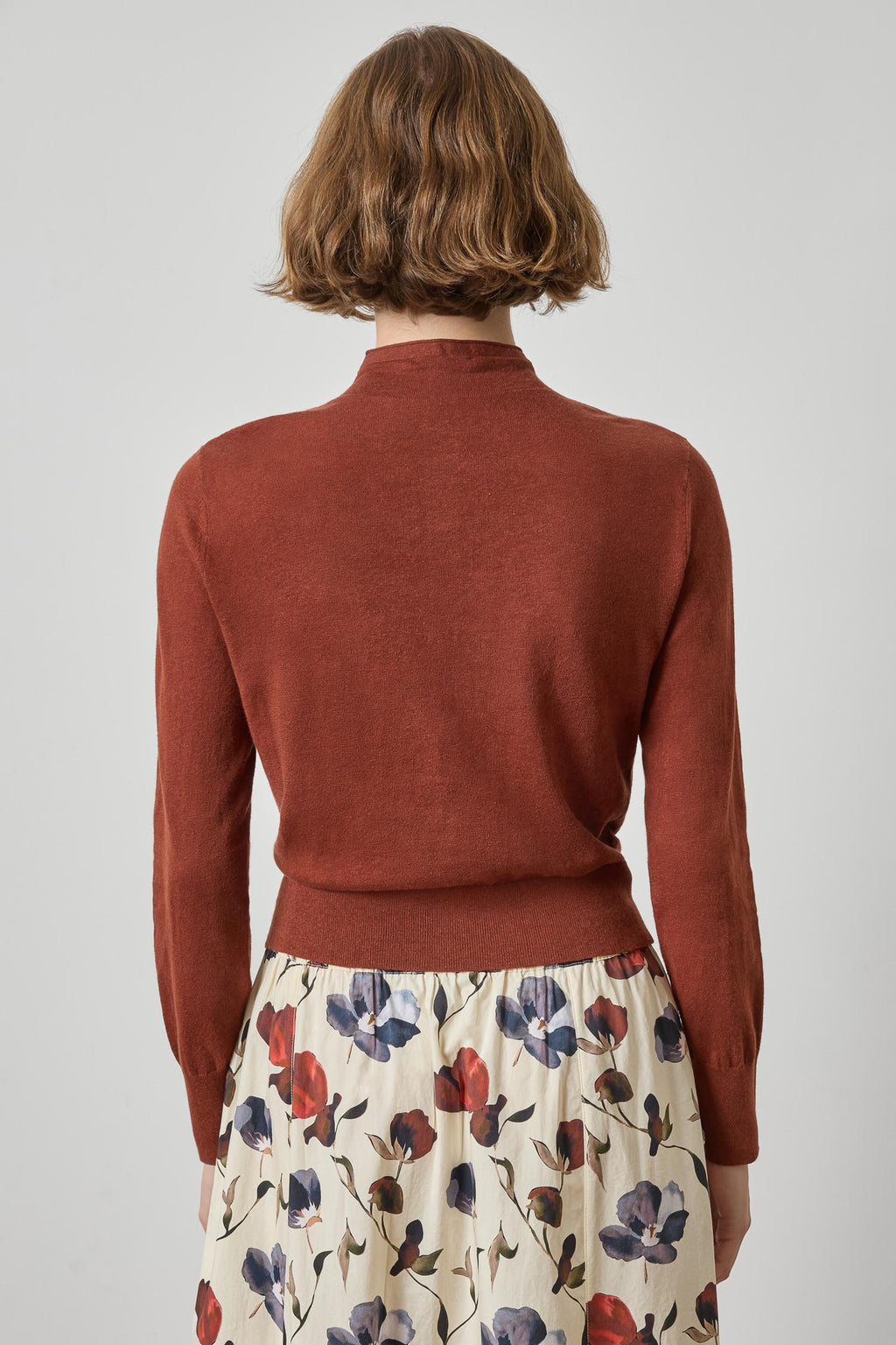 Funnel Neck Cardigan : Maplewood