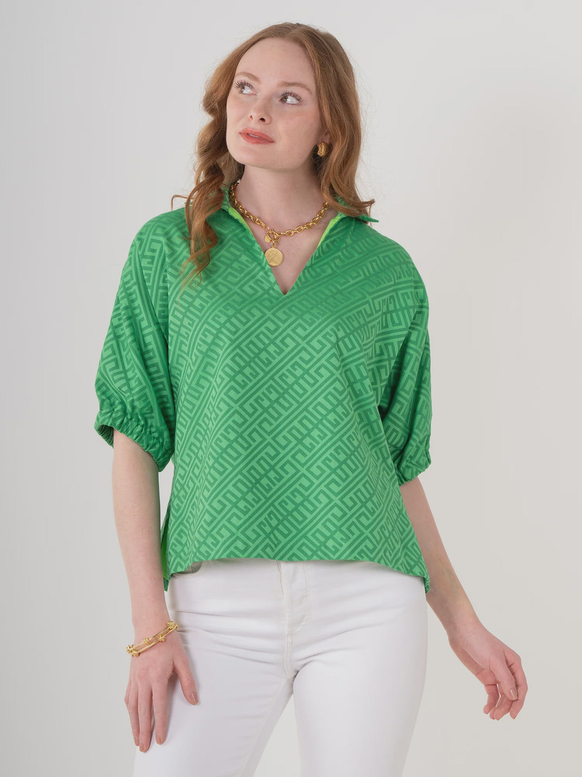 Poppy Top - Fairway Green