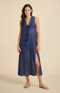 Sorrento Dress - Aria Crochet in Navy