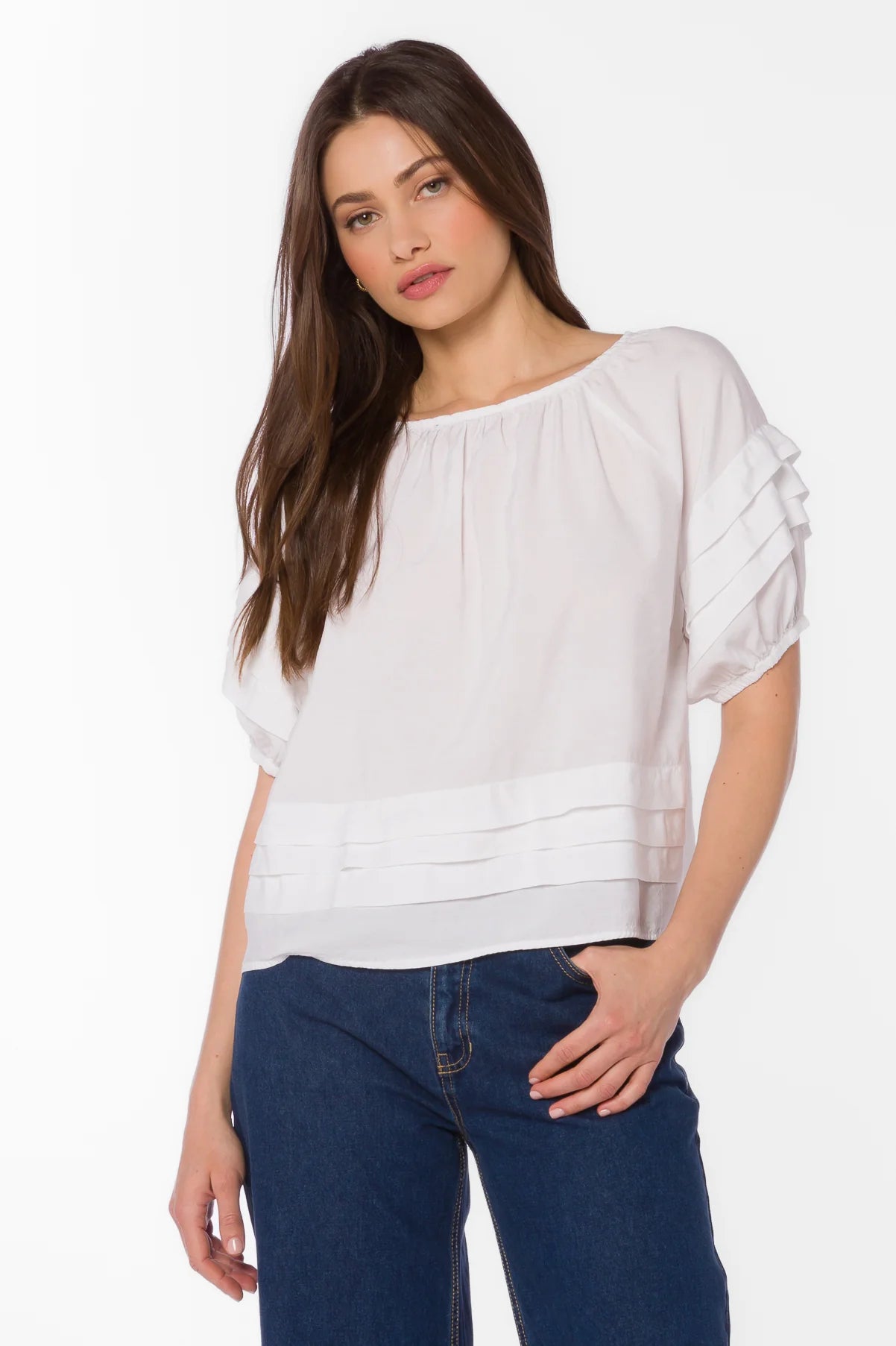 Taisha Top in White