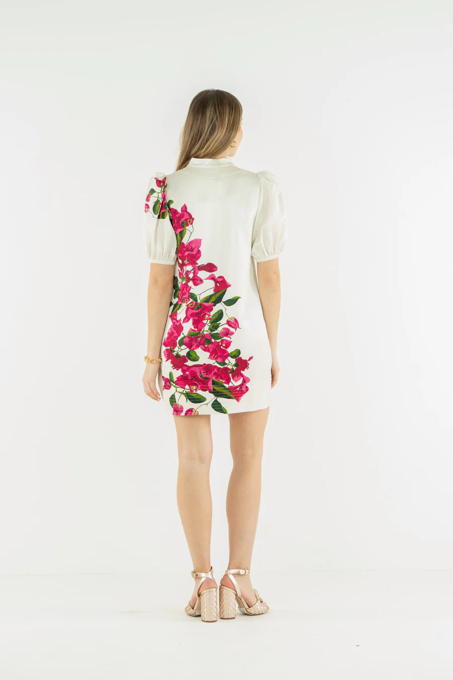 Hampton Mini Dress - Boungainvillea