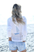 Sailing Zip Hoodie - Breaker White
