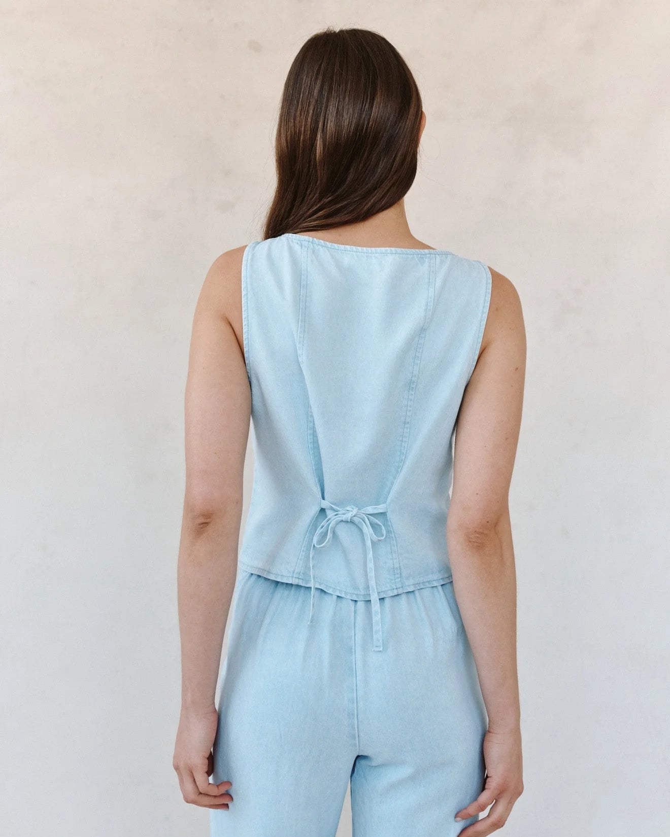 Boatneck Seamed Vest