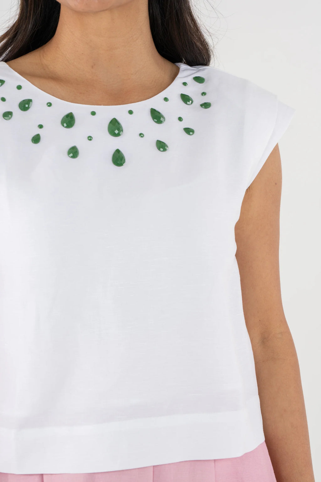 Hatti Tank Lucent White