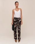 Bella Dahl Dressed Up Track Pant With Stripe - Shadow Floral Print