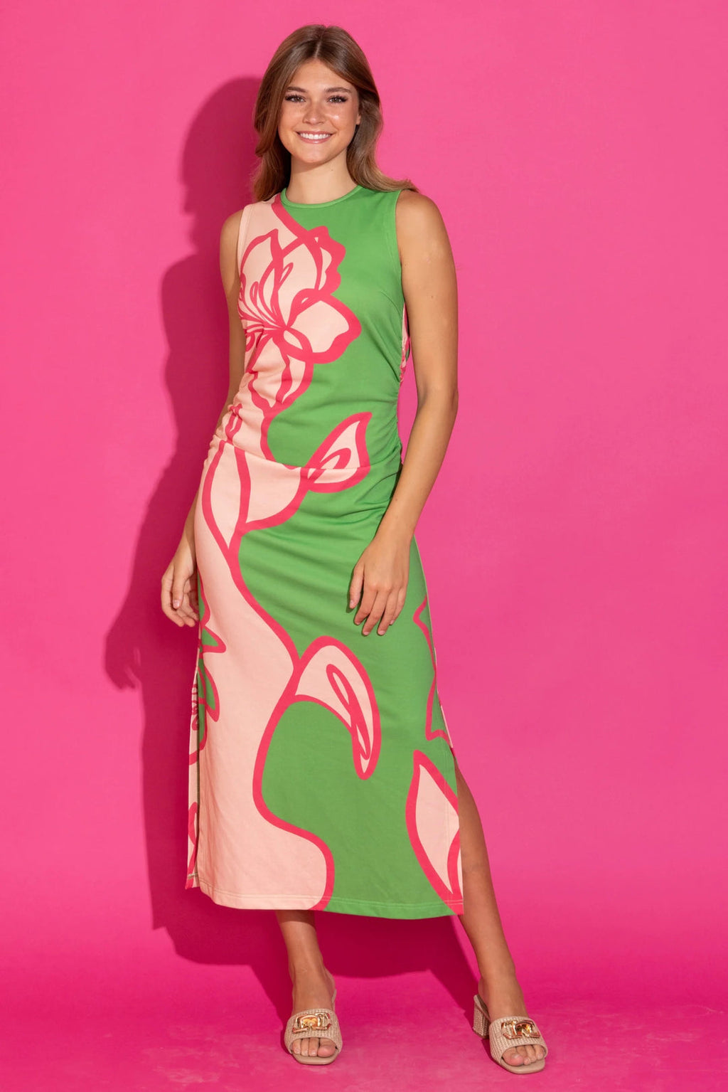 Georgia Dress in Turf Outline