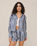 Long Sleeve Crop Shirt Painted Tides