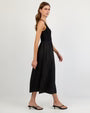 Sleeveless Knit Combo Dress Black