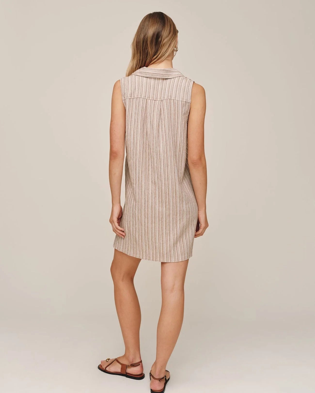Sleeveless Mini Dress in Driftwood