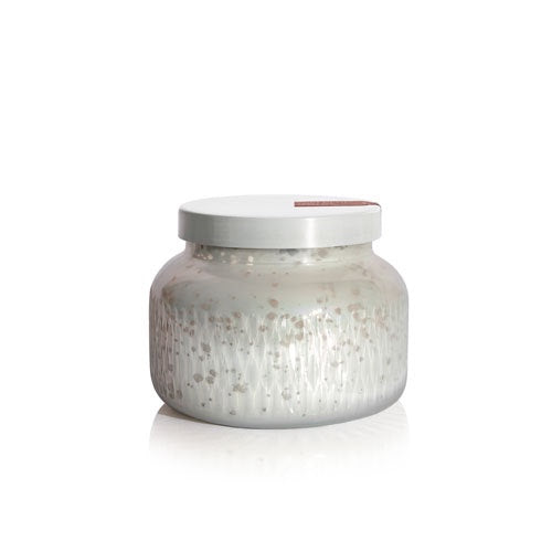 Tinsel & Spice Signature Jar White Mercury Etched Candle